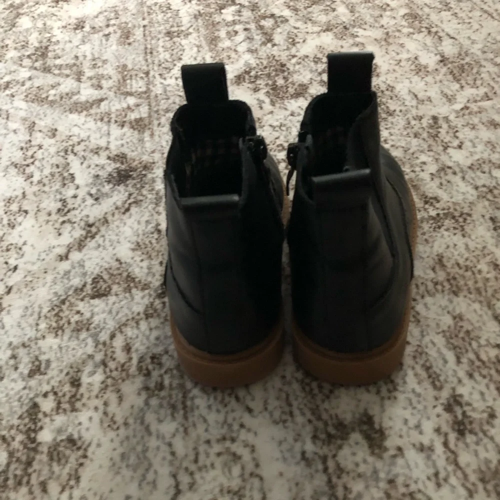Classic Black Chelsea Boots Kids Boots Boys Ankle Height With Zipper